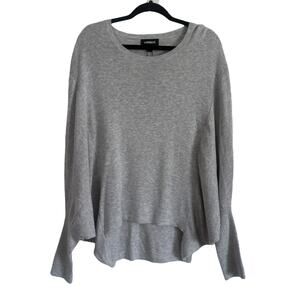 Express Sweater Womens Medium Gray Oversized Vanilla Girl Lagenlook Leisure NWT